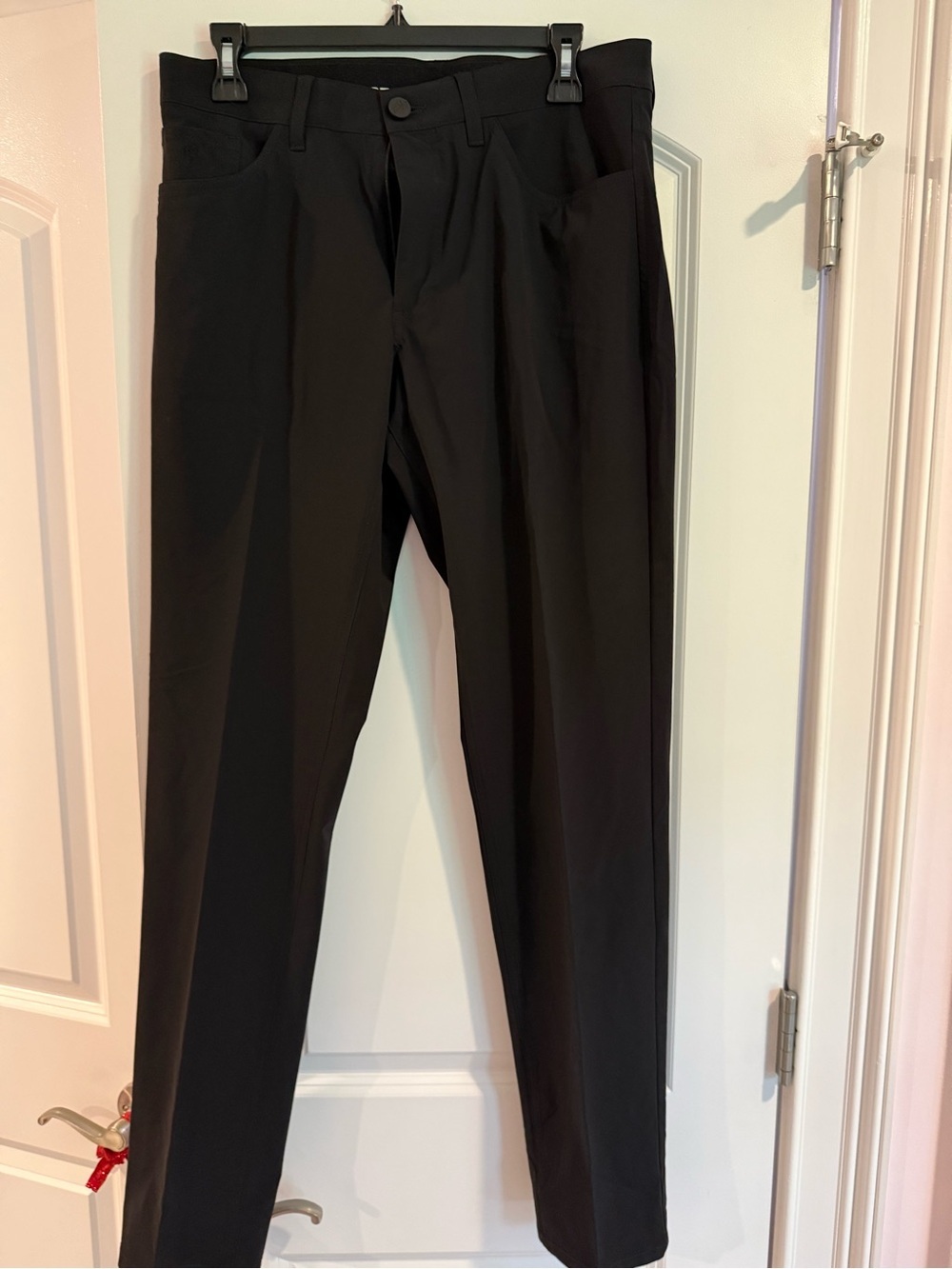 Men's Black Dress Pants - Tailored Straight Fit